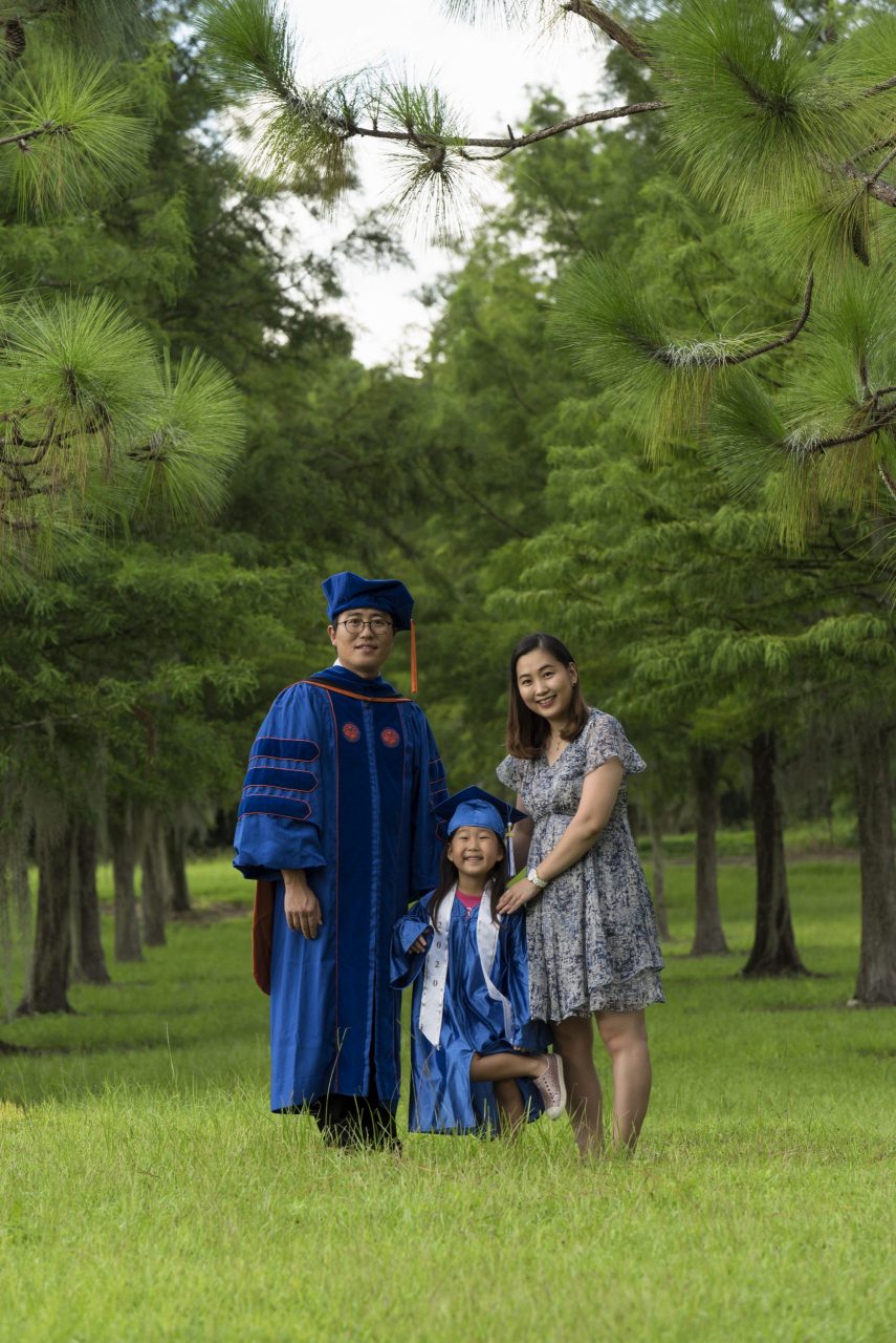 Family Portrait in Gainesville, Gator Graduation