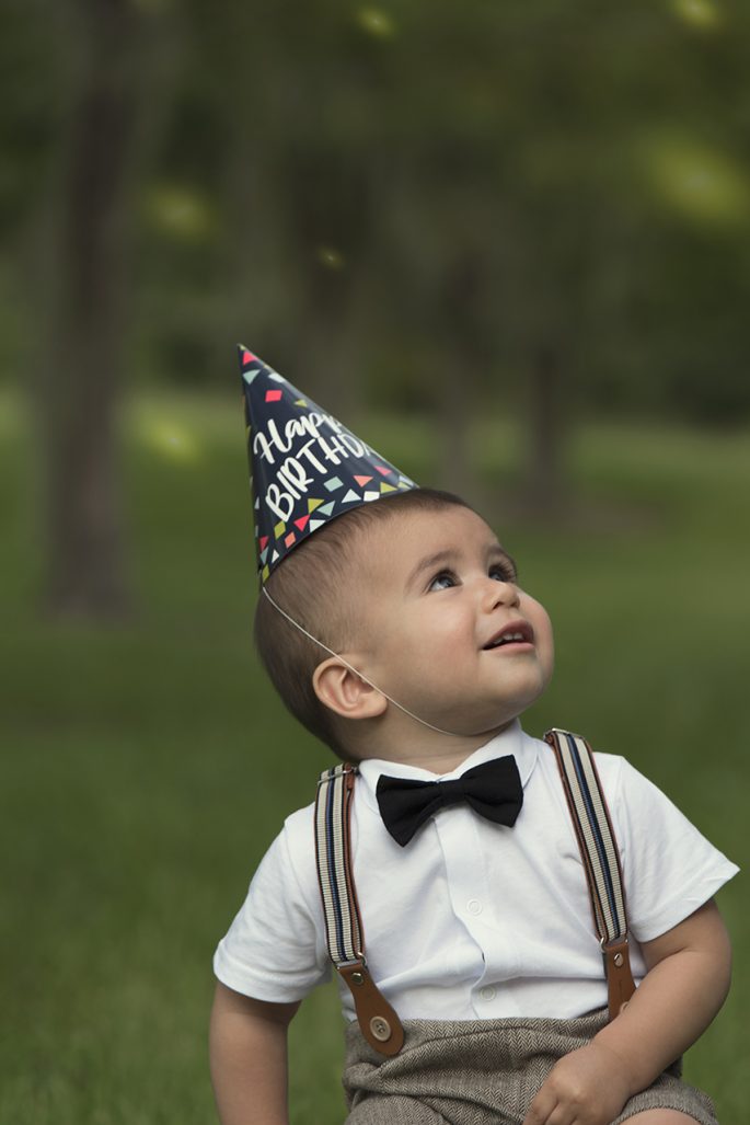 Child Portrait: First Birthday photographed as a Gainesville portrait session by PhotoTale Studio.