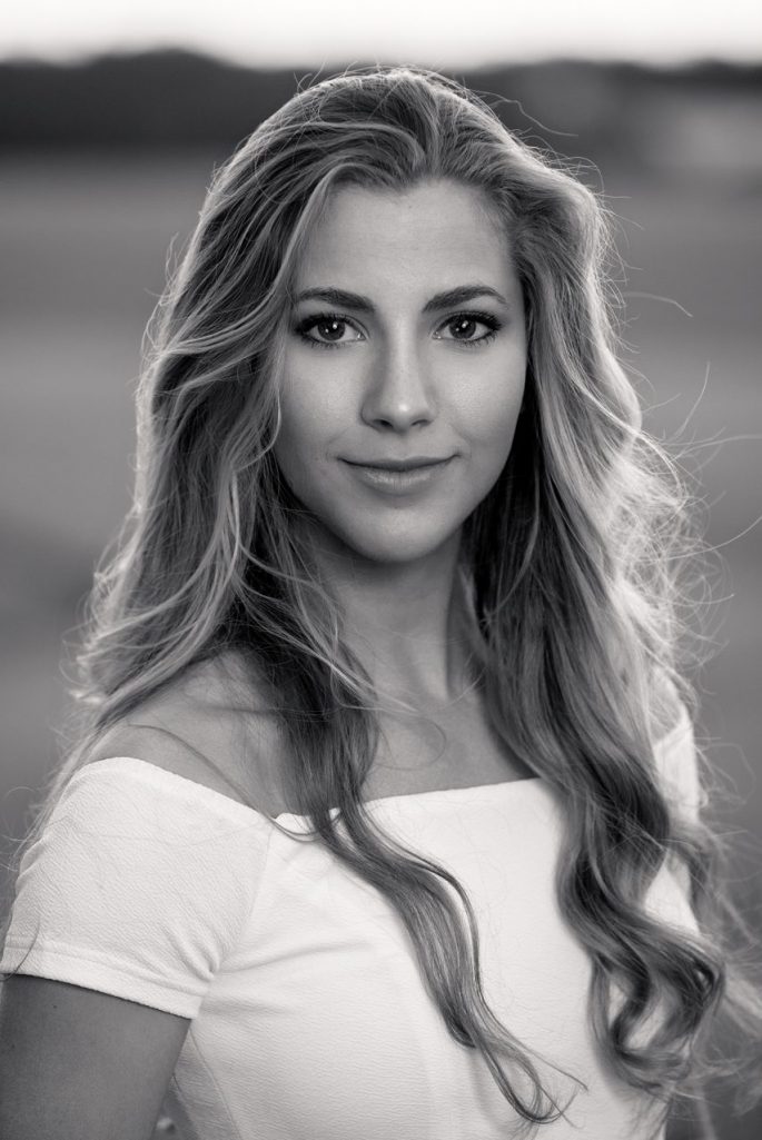 Portrait, black and white, Rachael photographed as a black and white portrait by PhotoTale Studio in Gainesville, Florida.